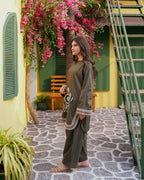 2 PIECE- Embroidered Tropical